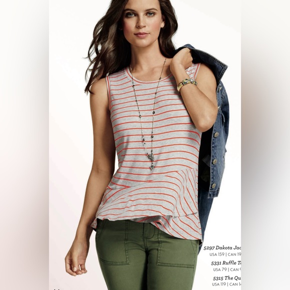 🌟cabi🌟 Ruffle Tank #5331 - Picture 2 of 7